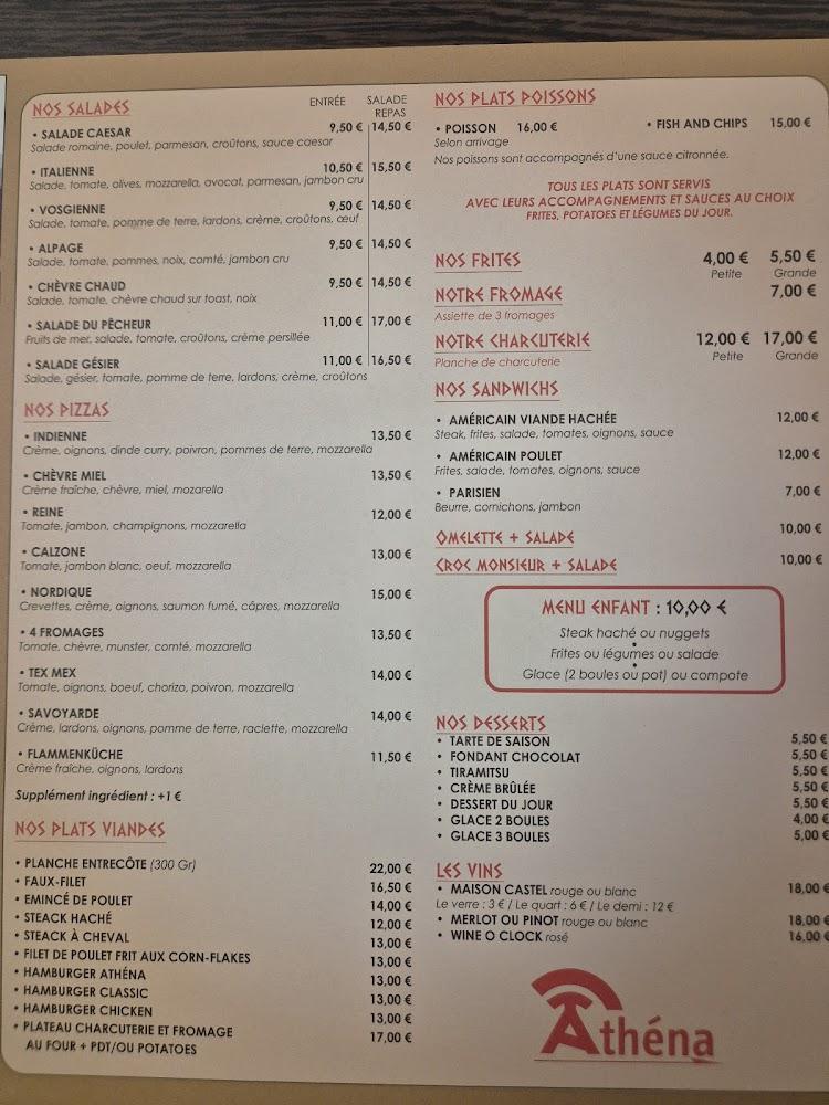 Athena - Menu Image 1